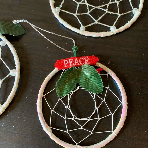 Peace & hope Christmas dream catcher ornament set - Picture 3 of 6